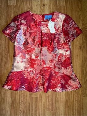 NWT Alice Walk Peplum Top Size Small